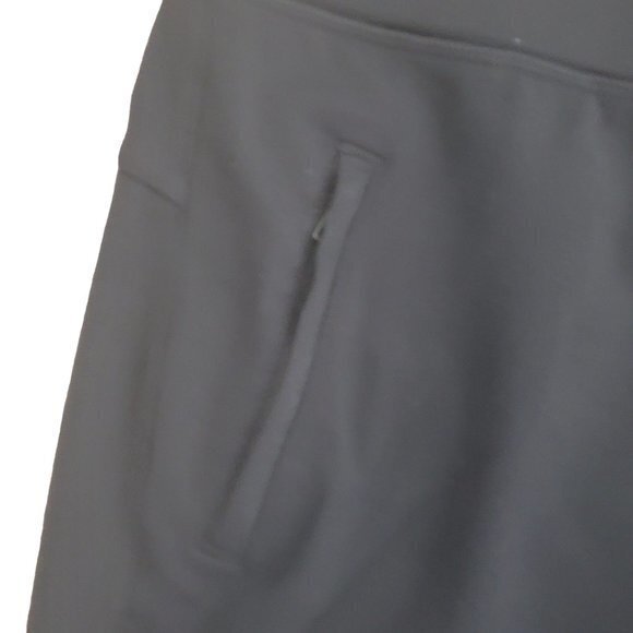 Athleta Size Small Black Modern Metro Mid Rise Straight Leg Loungewear Pants - Picture 4 of 10